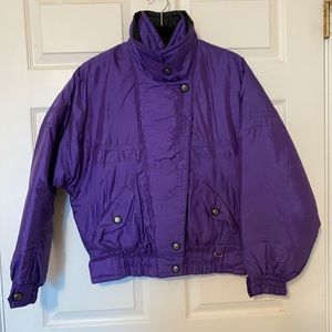 Ski Jacket, extra small, purple and black